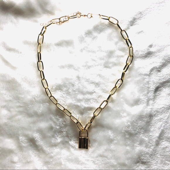 Choker Lock Necklace Layered Necklace - Picture 7 of 9